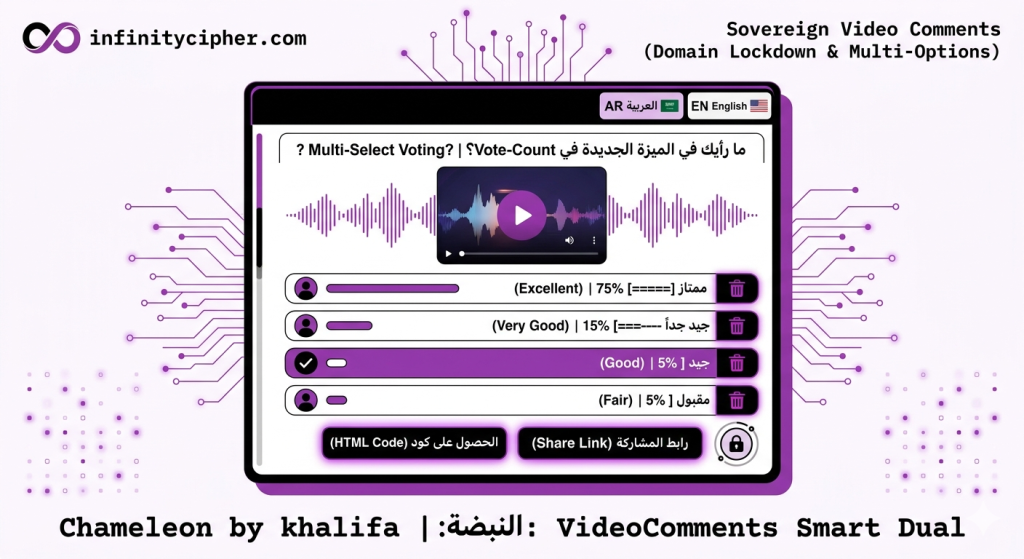 برنامج تعليقات الفيديو 